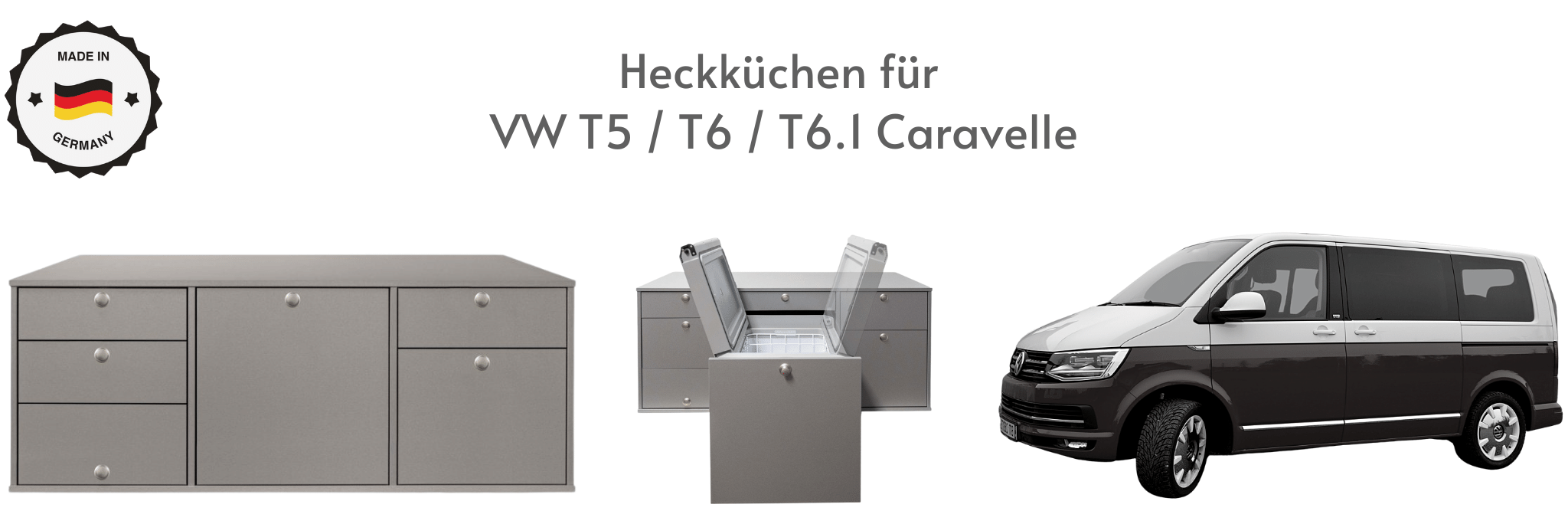 Camping Heckküchen für VW T5 / T6 / T6.1 Caravelle