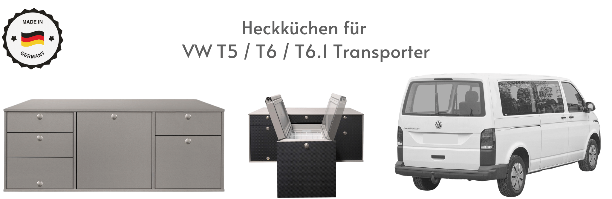 Camping Heckküchen für VW T5 / T6 / T6.1 Transporter
