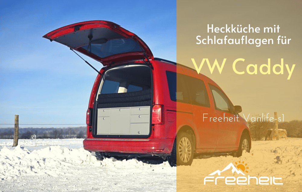 Heckküche mit Schlafauflage für VW Caddy