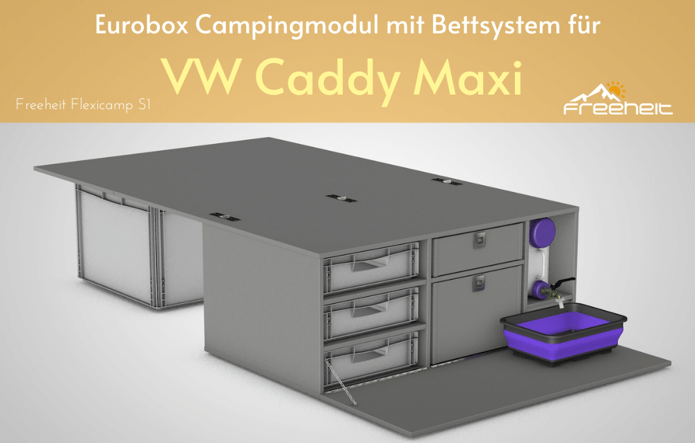Eurobox Campingmodul für VW Caddy Maxi