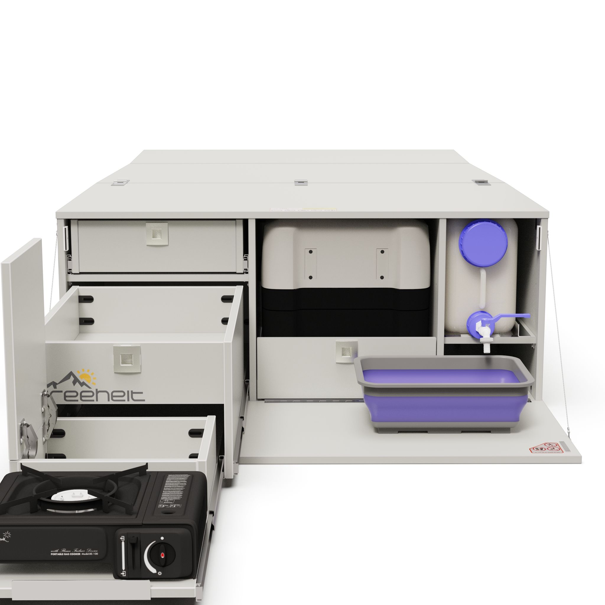 Kochen im Auto mit VW Caddy 5 Campingküche