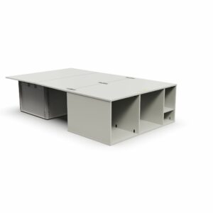 Minivan Einfache Campingbox Heckbettsystem Schlafsystem mit Euroboxen Freeheit Flexicamp 1013