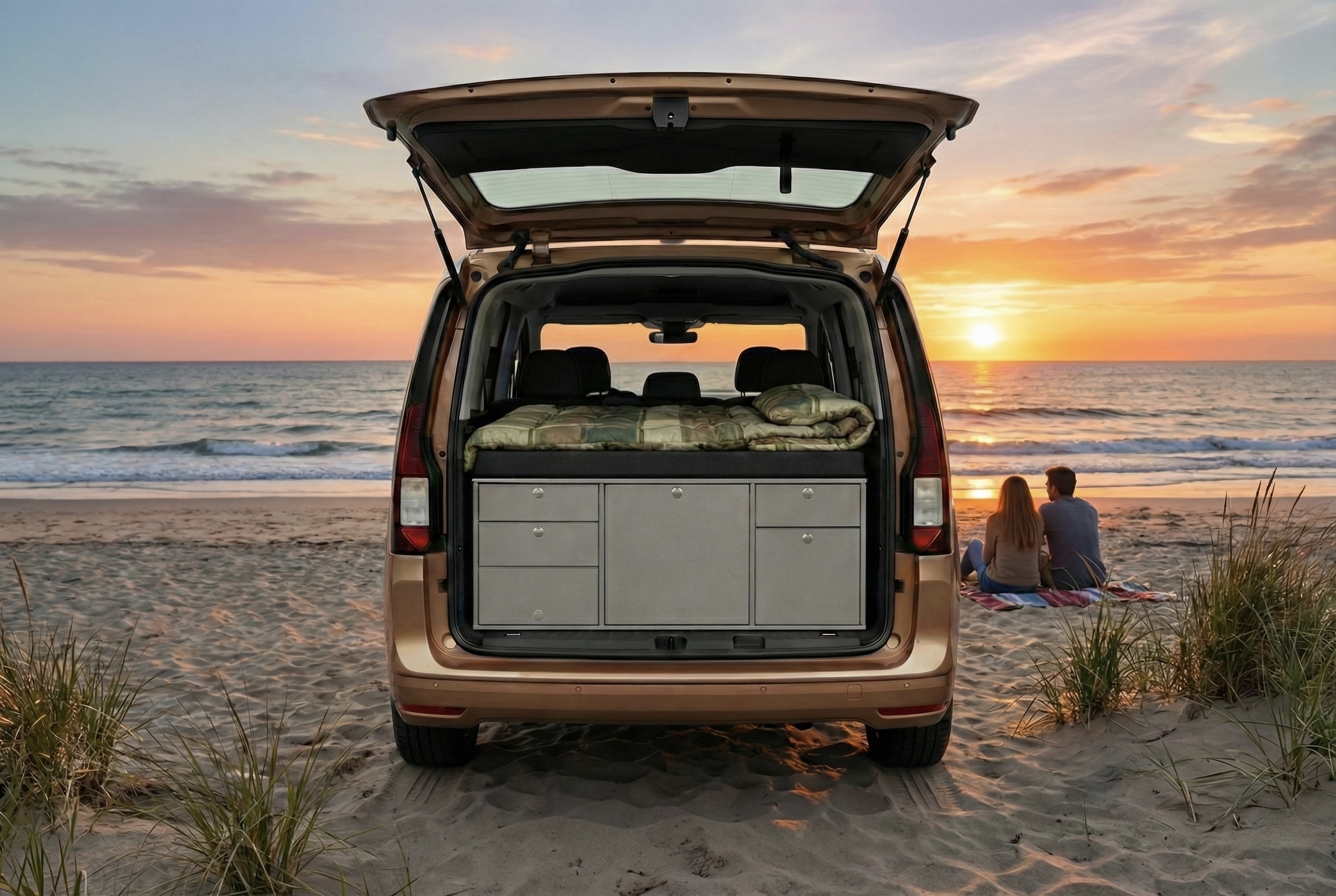 VW Caddy 5 Campingausbau mit modularem Camping-System
